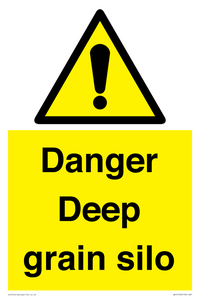 Danger Deep grain silo